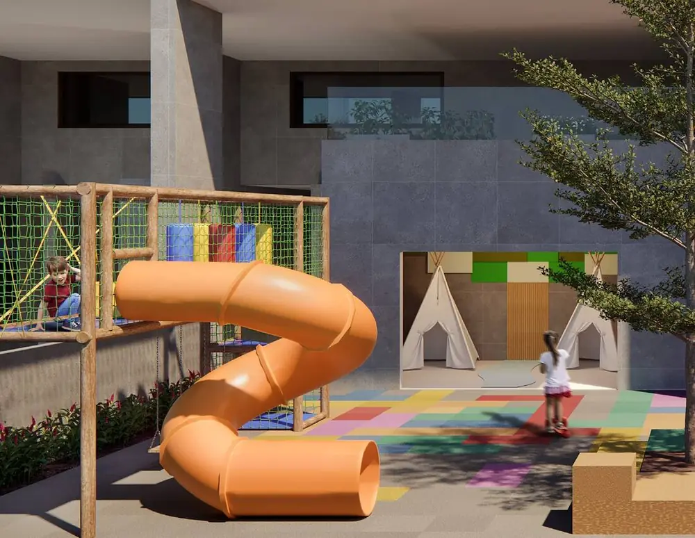 Playground e espaço kids do Kaá Residencial